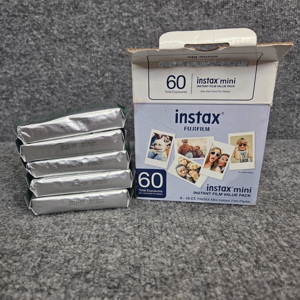 Fujifilm Instax Mini Instant Film Value Pack - 50 Exposures New Sealed Exp 2022